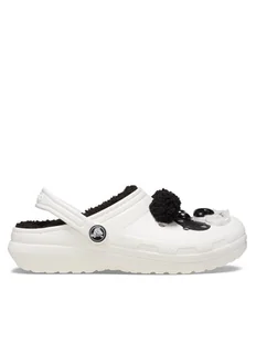 Crocs Klapki Classic Lined Iam Panda Bear Clog T 210395 Biały - Buty dla dziewczynek - miniaturka - grafika 1