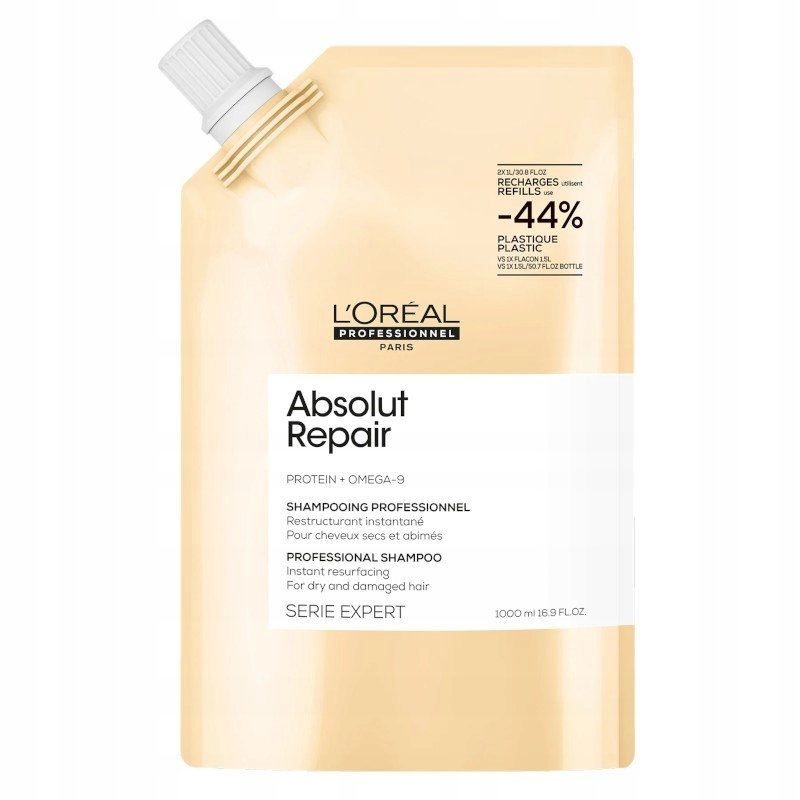 Loreal Absolut Repair szampon regeneracyjny do włosów zniszczonych 1000ml