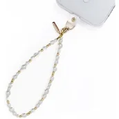 Pozostałe akcesoria do telefonów - Smycz do telefonu CRONG Phone Charm Perłowo-złoty - miniaturka - grafika 1