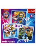 Puzzle - Puzzle 3w1 Moc Mighty Pups TREFL - miniaturka - grafika 1