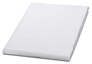 Prześcieradło bawełniane 180x200 cm, białe 01 jednobarwne - Prześcieradła - miniaturka - grafika 1
