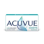 Soczewki kontaktowe - Johnson & Johnson Acuvue Oasys Multifocal 6 szt. Soczewki dwutygodniowe (3.00 dpt, Addition MID (1.50 - 1.75) & BC 8.4), z ochroną UV - miniaturka - grafika 1