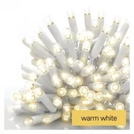 Oświetlenie świąteczne - Oświetlenie łączone Profi - łańcuch 100 LED 10m ciepła biel, biały przewód, IP44 - miniaturka - grafika 1