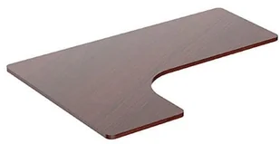 Blat biurka naro�nego, orzech, 160x110-60x2.5 cm, laminowana p�yta wi�rowa, Powerton - Biurka - miniaturka - grafika 1