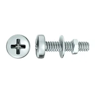 Śruby i nakrętki - Standers Śruba walcowa z rowkiem 30 mm stal ocynk 3 x 10 mm 30 szt. - miniaturka - grafika 1