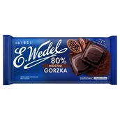 Czekolada - Wedel CZEKOLADA MOCNO GORZKA 80% 80G zakupy dla domu i biura! 66263484 - miniaturka - grafika 1