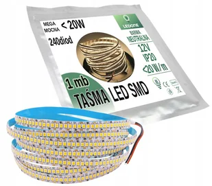 mocna Taśma 240 diod/m Led 12V smd2835 IP20 barwa neutralna 1mb - Taśmy LED mocna Taśma 240 diod/m Led 12V smd2835 IP20 barwa neutralna 1mb - Taśmy LED - miniaturka - grafika 1