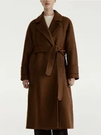 Płaszcze damskie - Reserved - Płaszcz z wełną Manteco - brązowy - miniaturka - grafika 1
