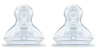 Smoczek silikonowy Nuk First Choice Size 1 Silicone Teat 2 szt - Smoczki do butelek - miniaturka - grafika 1