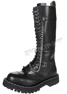 glany STEEL - BLACK (20 dziurek) z suwakiem + zaczepy + łańcuchy-49 - Botki męskie - miniaturka - grafika 1