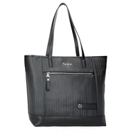 Torebki damskie - Pepe Jeans Sprig Portfele Casual Wykonane ze sztucznej skóry od Joumma Bags, Czarny (Black), Talla única, torba tote - miniaturka - grafika 1