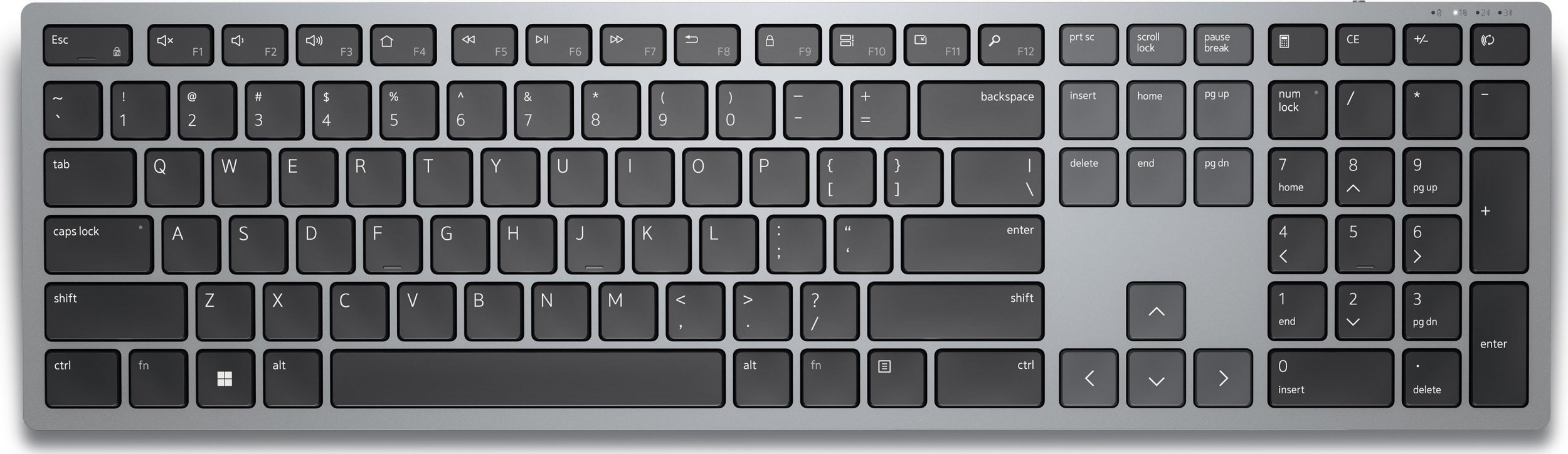 Dell Dell Multi-Device KB700 - tastatur - Q KB700-GY-R-NOR