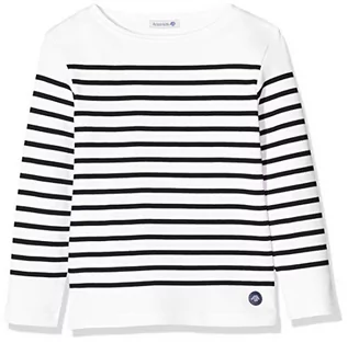 Koszulki dla dziewczynek - Armor Lux Koszulka dziewczęca Amiral, Wielokolorowa (Blanc/Navire 400), 12 Lata - grafika 1