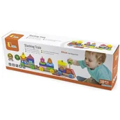 Pociągi dla dzieci - VIGA Zabawka do ciągania Drewniana kolejka na sznurku 50089 - miniaturka - grafika 1