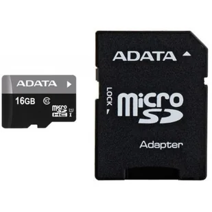 ADATA microSD Premiere 16GB + adapter (AUSDH16GUICL10-RA1) - Karty pamięci - miniaturka - grafika 1