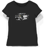 Koszulki i topy damskie - Koszulka damska czarna Mocna Sylwetka Silverado HD XL - miniaturka - grafika 1