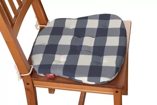 Dekoria Siedzisko Filip na krzesło granatowo biała krata 5,5x5,5cm) 41 × 38 × 3,5 cm Quadro 215-136-03 - Meble modułowe i akcesoria - miniaturka - grafika 1