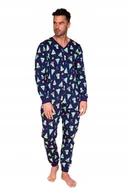 Piżamy damskie - CORNETTE KOMBINEZON MĘSKI DR 196/284 CHRISTMAS TREE 2 S GRANAT - miniaturka - grafika 1