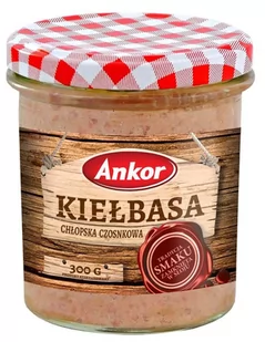 Ankor Konserwa kiełbasa chłopska czosnkowa 300 g - Pasztet i przetwory mięsne - miniaturka - grafika 1