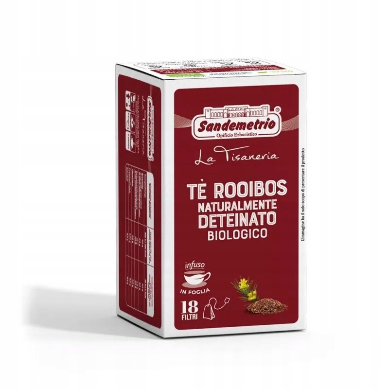 18 saszetki Sandemetrio Tè Rooibos - ekologiczna herbatka rooibos