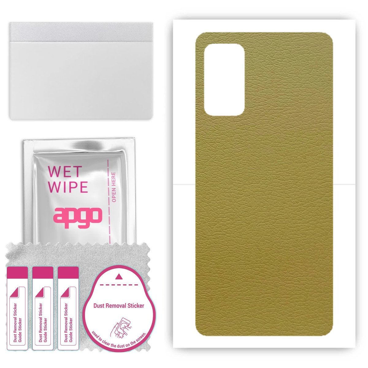 Folia naklejka skórka strukturalna na TYŁ do Samsung Galaxy M52 - Skóra Oliwkowa - apgo SKINS