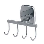 Wieszaki łazienkowe - Wieszak 4-hakowy Oregon chrom - miniaturka - grafika 1
