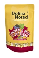 Mokra karma dla kotów - Dolina Noteci Superfood kurczak i wołowina z doradą saszetka 85g 41793-uniw - miniaturka - grafika 1