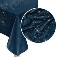 Obrusy i serwetki - Obrus 85 x 85 Dekoracyjny Velvet Shiny Granatowy - miniaturka - grafika 1