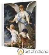 Ikony i obrazy sakralne - Obraz religijny canvas z Aniołem Stróżem - miniaturka - grafika 1