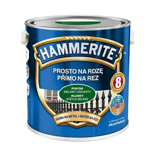 Hammerite Farba do metalu Prosto Na Rdzę połysk zielony liściasty 2 5 l - Farby do metalu - miniaturka - grafika 1