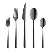 Zestawy sztućców - Zestaw sztućców czarnych na 12 osób 60 elementów MARIZA BLACK - miniaturka - grafika 1