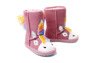 Kozaki damskie - EMU AUSTRALIA K12408 MAGICAL UNICORN pale pink, kozaki dziecięce, rozmiary 24-31 - Emu Australia - miniaturka - grafika 1