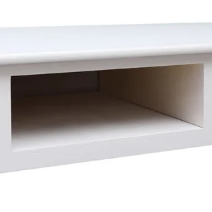 Biurko, białe, 108x45x76 cm, lite drewno paulowni! - Biurka - miniaturka - grafika 9