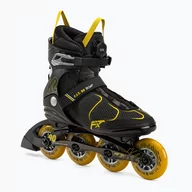 Rolki - Rolki męskie K2 F.I.T. 90 Boa black/yellow - miniaturka - grafika 1