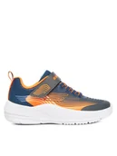 Buty dla chłopców - Skechers Sneakersy Microspec Advance- 403926L/NVOR Granatowy - miniaturka - grafika 1
