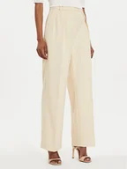 Spodnie damskie - Tommy Hilfiger Spodnie materiałowe Core WW0WW39725 Beżowy Relaxed Fit - miniaturka - grafika 1