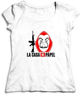 KOSZULKA DOM Z PAPIERU LA CASA DE PAPEL DAMSKA - Gadżety dla niej i dla niego - miniaturka - grafika 1