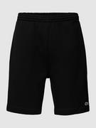 Spodnie sportowe męskie - Szorty o kroju regular fit z elastycznym pasem - miniaturka - grafika 1
