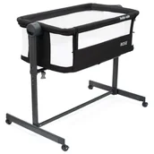 Łóżeczka i kojce - Łóżeczko Dostawka Dla Niemowląt Rose Baby Mix Czarne - miniaturka - grafika 1