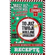 Kartki okolicznościowe i zaproszenia - Karnet Urodzinowy z receptą - YEKU - miniaturka - grafika 1