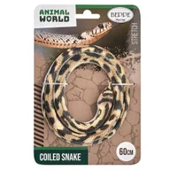 Figurki dla dzieci - Wąż gumowy beżowo-brązowy 60cm - figurka - miniaturka - grafika 1