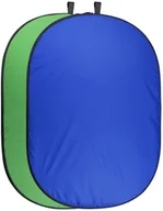 Blendy fotograficzne - Walimex pro Falthintergrund 200x230cm grün/blau - miniaturka - grafika 1