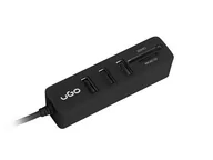 Kable komputerowe i do monitorów - UGO HUB USB 2.0 - 3 porty + czytnik SD/MICRO SD UGO MAIPO  HU-200 - miniaturka - grafika 1