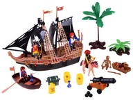 Figurki dla dzieci - Zestaw statek piracki figurki armata dźwięk ZA4365 - miniaturka - grafika 1