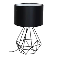 Lampy stojące - Loftowa czarna lampka nocna - K382 N3-S22 - miniaturka - grafika 1