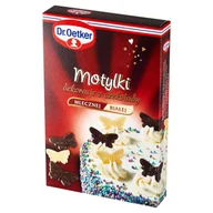 Dodatki do ciast w proszku - Dr Oetker MOTYLKI Z CZEKOLADY MLECZNEJ I BIAŁEJ 28G Zakupy dla domu i biura! 3140682 - miniaturka - grafika 1