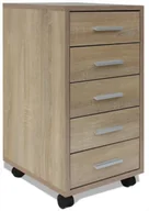 Szafki biurowe - Elior Brązowa Szafka Biurowa Kontenerek B2-P89 - miniaturka - grafika 1