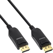 Kable komputerowe i do monitorów - InLine® DisplayPort 2.1 AOC Kabel, UHBR, schwarz, 30m - miniaturka - grafika 1