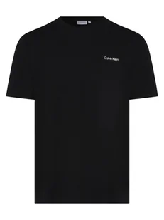 Calvin Klein T-shirt męski Mężczyźni Bawełna czarny jednolity, M - Koszulki męskie - miniaturka - grafika 1
