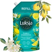 Mydła - Pielęgnujące mydło w płynie o zapachu cytrusów, zapas Luksja Aroma Senses Purely Energizing 900 ml - miniaturka - grafika 1